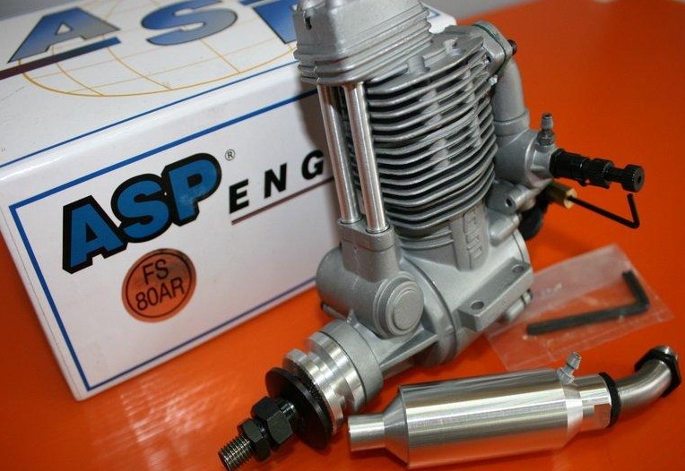 ASP FS80AR 4-stroke Engine for Nitro RC Planes